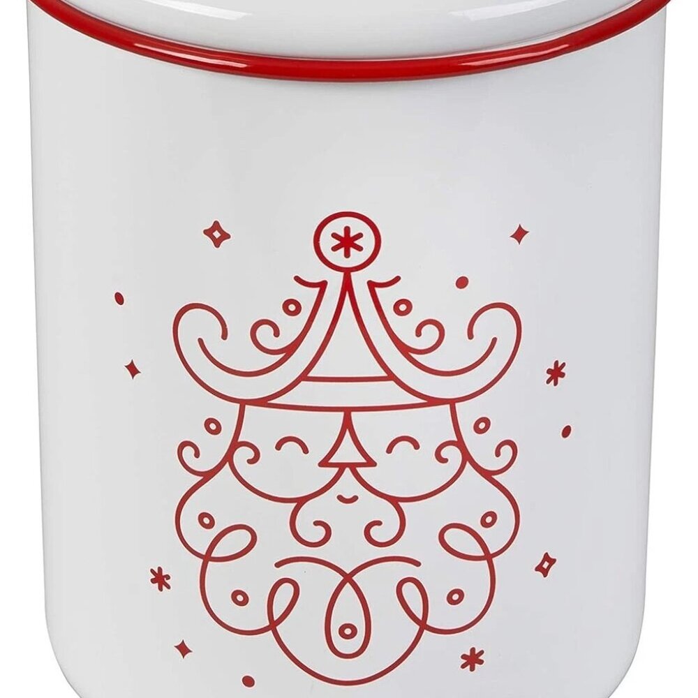 New LE CREUSET CHRISTMAS SANTA CLAUS NOEL COOKIE JAR 4.25 QT